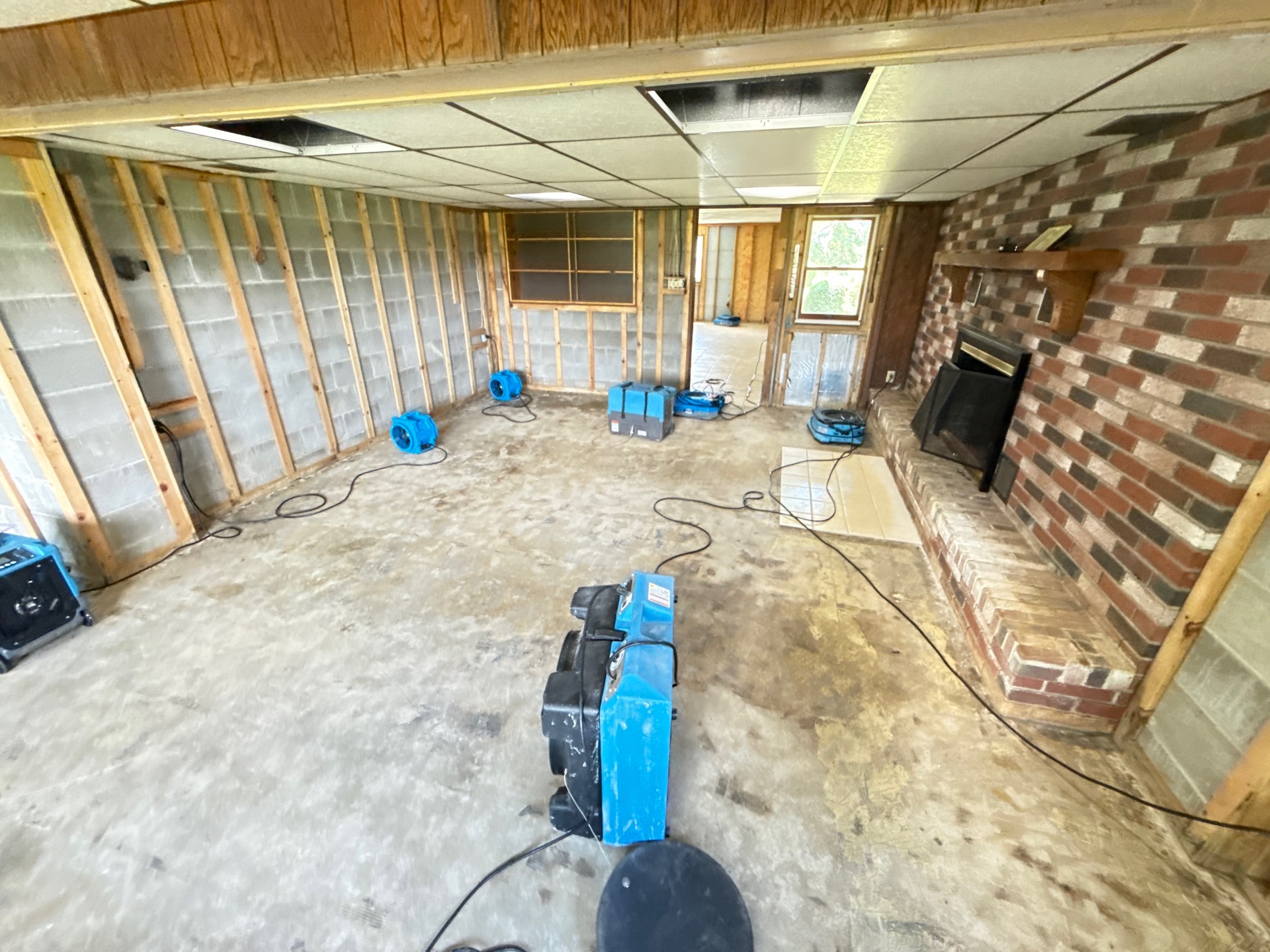 Water Damage Restoration crew working in Ozark, MO - Independent Restoration Services